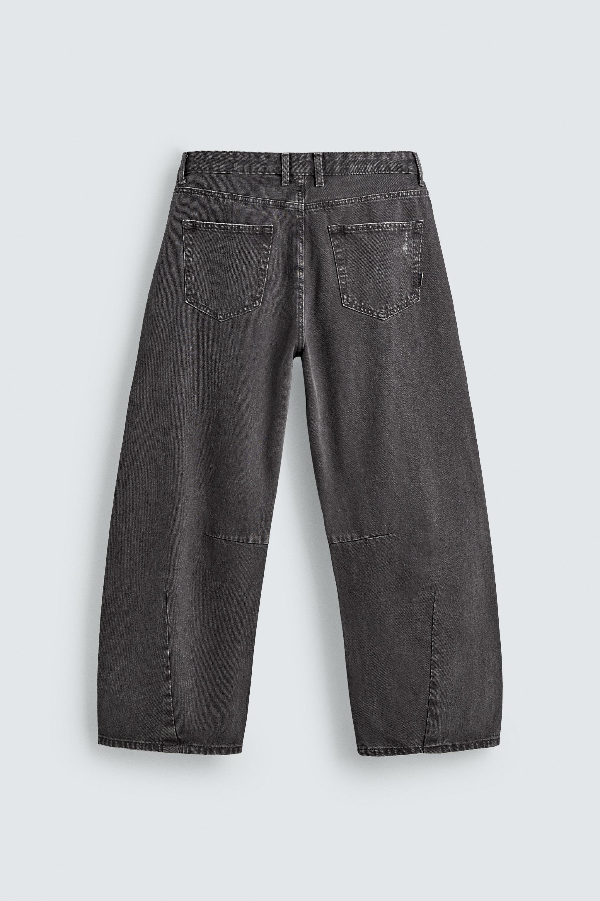 PANTALON BARREL FIT DÉLAVÉ